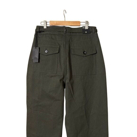 Blank NYC hakuna matata high waisted pleated pant olive green size 28 NEW - Picture 9 of 13